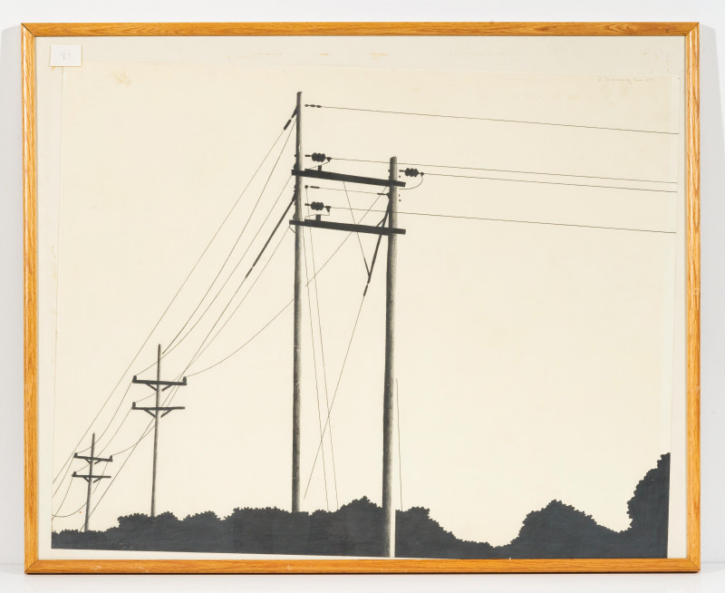 Allan D'Arcangelo - Untitled (Power Lines)