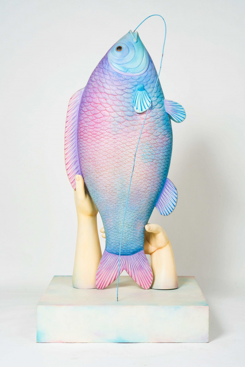 Sergio Bustamante - Fish Figure with Hands and Face