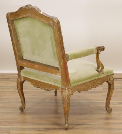 Regence Style Giltwood Fauteuil