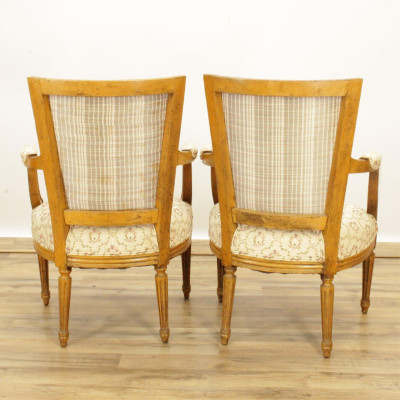 Pair of Louis XVI Style Fauteuil
