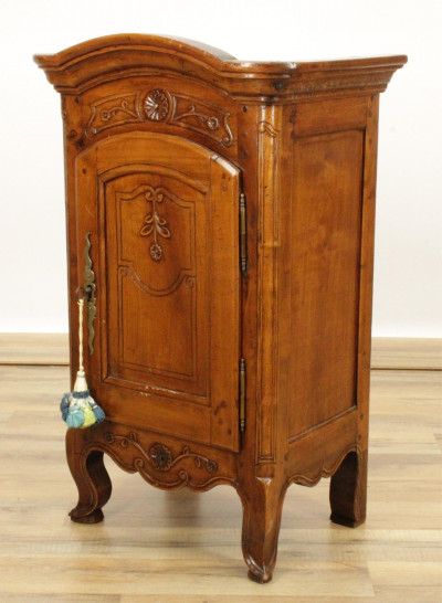 Image for Lot French Provincial Style Cherry Spice Cabinet