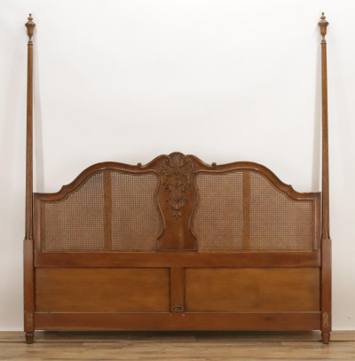 Image for Lot French Provincial Cherry King Headboard Hadleigh