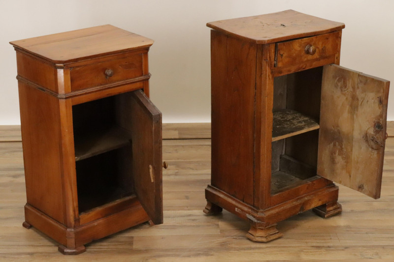 Two Louis Philippe Bedside Cabinets 19th C