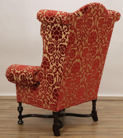 Lee Jofa William and Mary Style Wing Chair