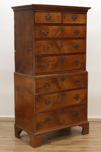 George III Faded Mahogany Chest/Chest 18th C