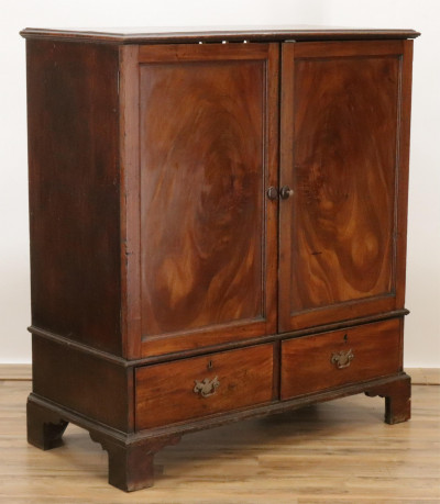 Image for Lot George III Style Mahogany Cabinet 19th C