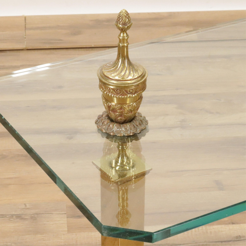 Georgian Style Brass Andiron Side Table