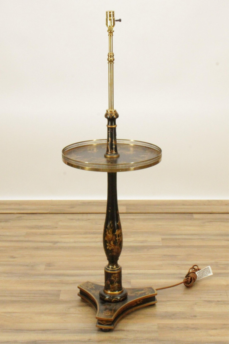 Regency Style Chinoiserie Lamp Table