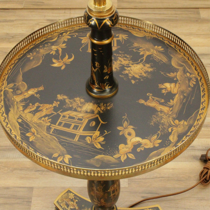 Regency Style Chinoiserie Lamp Table