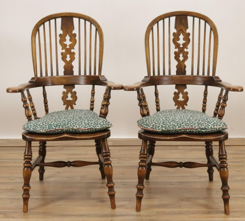 Pair of English Style Barnard Simonds Co Chairs