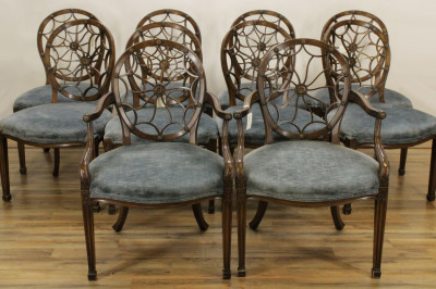 Set of 10 Smith Watson 'Wheelback' Chairs