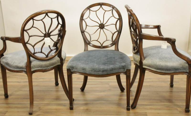 Set of 10 Smith Watson 'Wheelback' Chairs