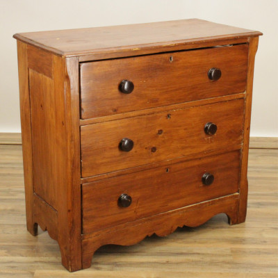Image for Lot Three Drawer Pine Dresser