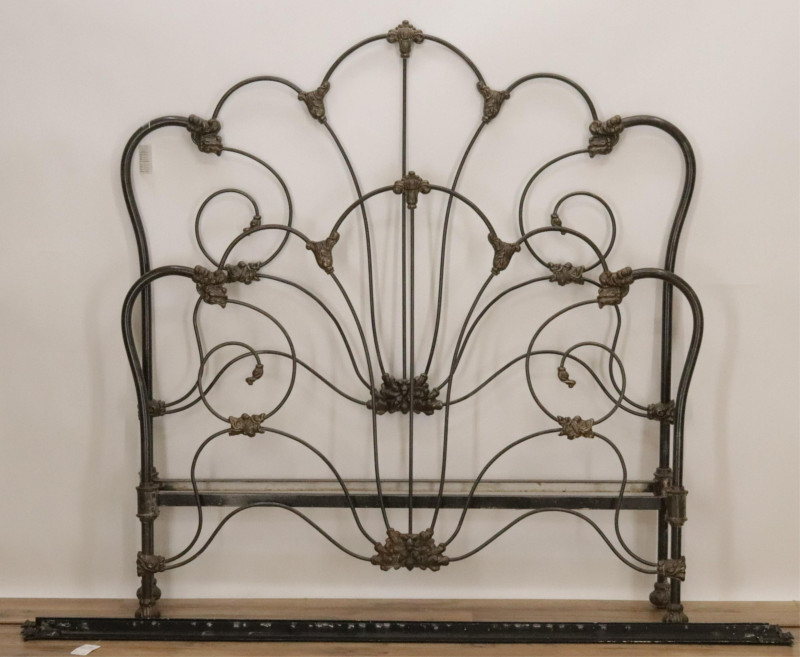 Victorian Cast and Wrought Iron Bed 19th C