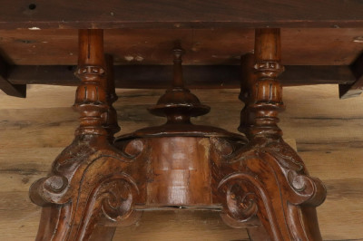 Victorian Inlaid Walnut Coffee Table