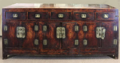 Asian Hardwood Storage Cabinet