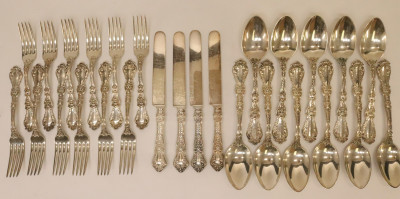 PW Ellis Co Sterling Forks Knives and Spoons