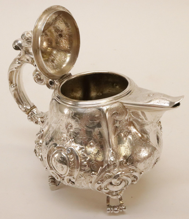 Alexandre Auguste Turquet 19th C Silver Teapot