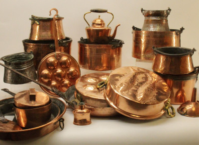 Image for Lot Antique and Contemporary Copper Pots