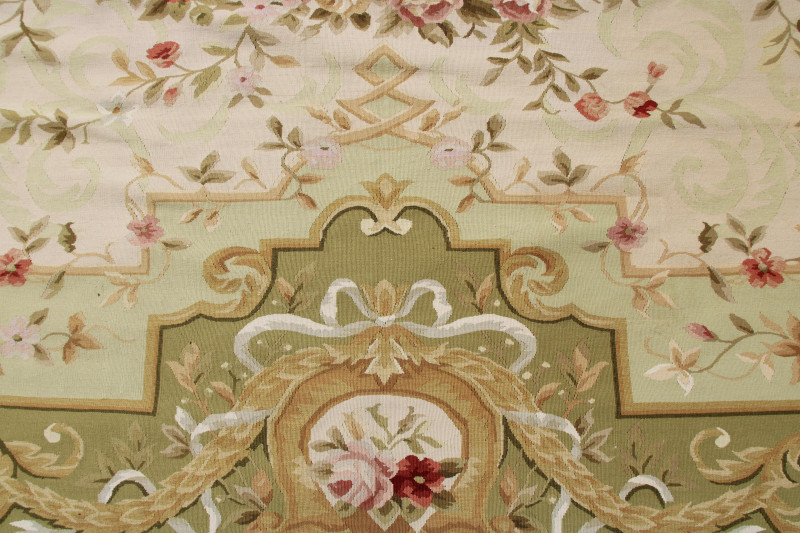 Aubusson Style Wool Rug 10'x 14'2'