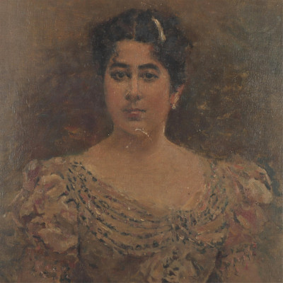 Image for Lot Portrait of a Lady signed Pereda