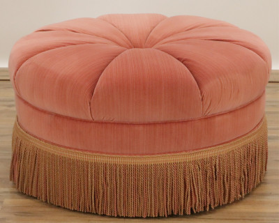 Image for Lot Swaim Furniture Round Ottoman