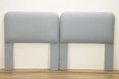 Image for Lot Pair of Upholstered Twin Headboards