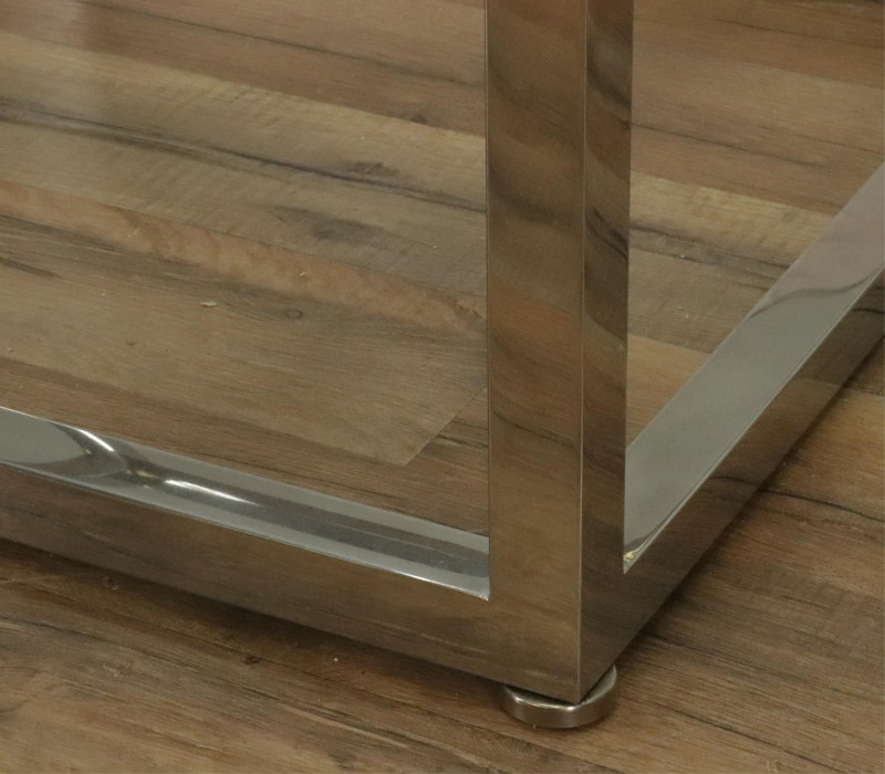 70's Chrome and Glass Coffee Table