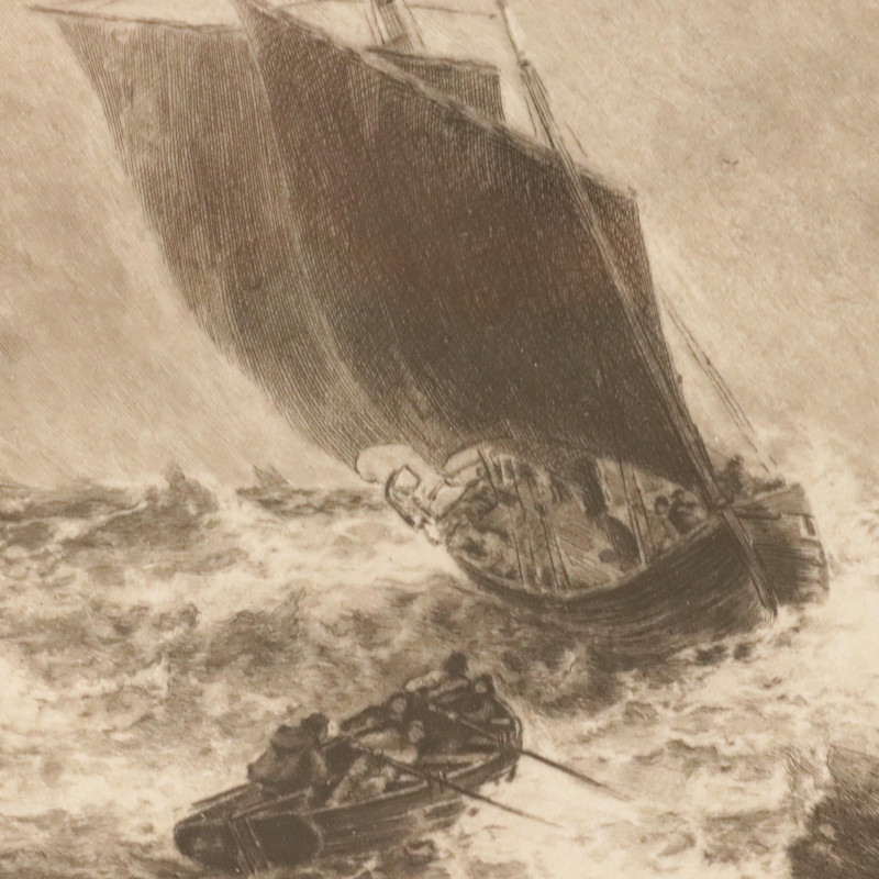 Theodore Weber Ship in Storm print