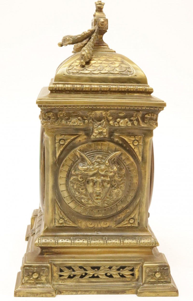 English Cast Brass Carriage Clock