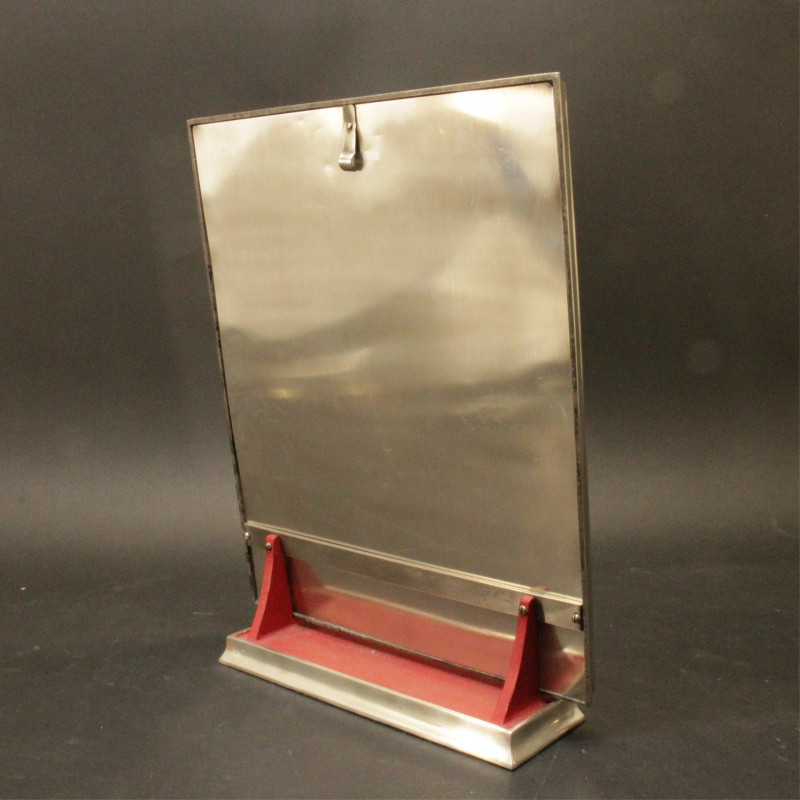 French Art Deco Metal Vanity Mirror Bottle