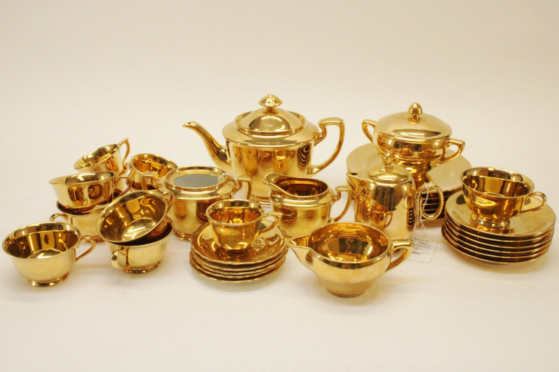 Noritake Gold Porcelain Coffee Tea Service