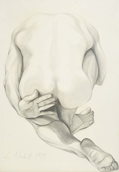 Image for Lot Lowell Nesbitt - Crouching Nude Man