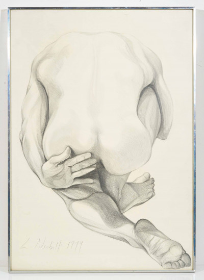 Lowell Nesbitt - Crouching Nude Man