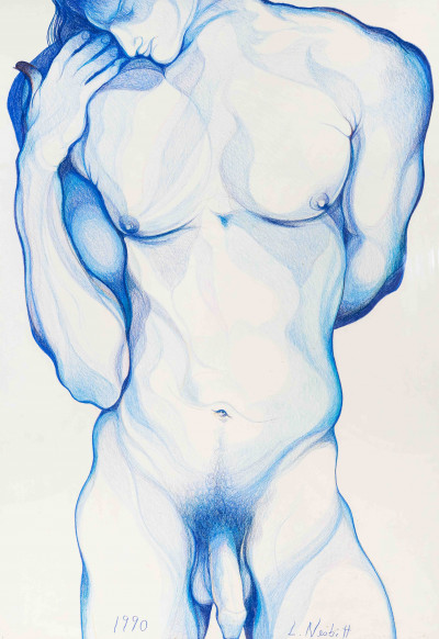 Image for Lot Lowell Nesbitt - Untitled (Blue Torso)