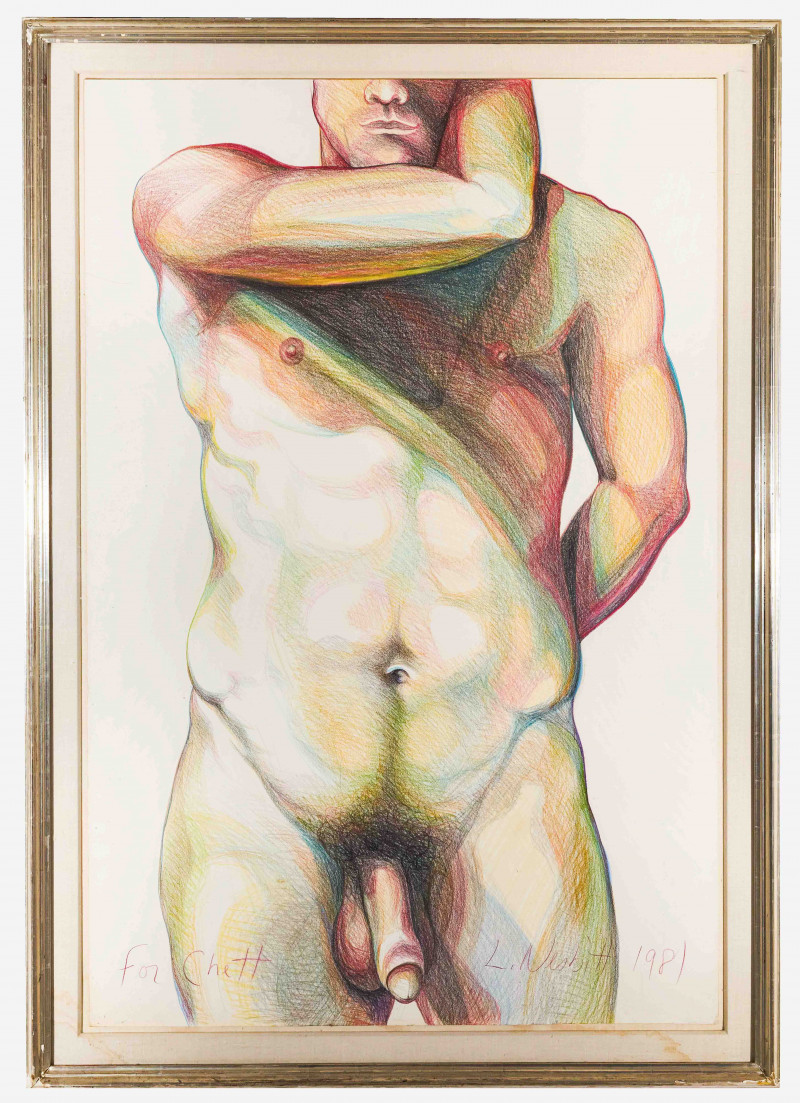 Lowell Nesbitt - Untitled (Nude in Colors)