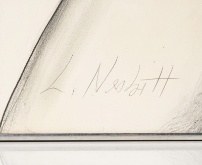 Lowell Nesbitt - Untitled (Seated Nude)