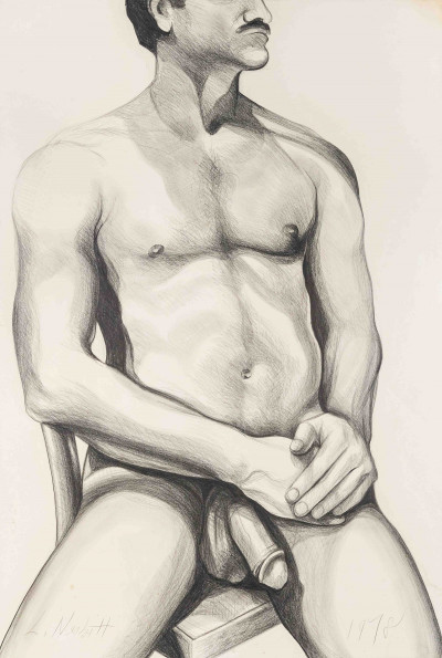 Image for Lot Lowell Nesbitt - Untitled (Seated Nude)