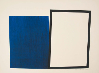 Image for Lot Unknown Artist - Untitled (Black and Blue Squares)