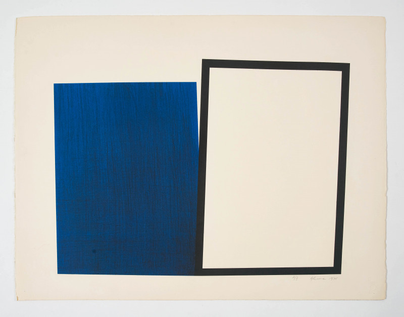 Unknown Artist - Untitled (Black and Blue Squares)