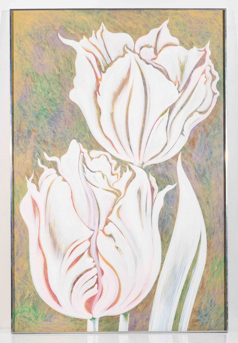 Lowell Nesbitt - Two White Tulips