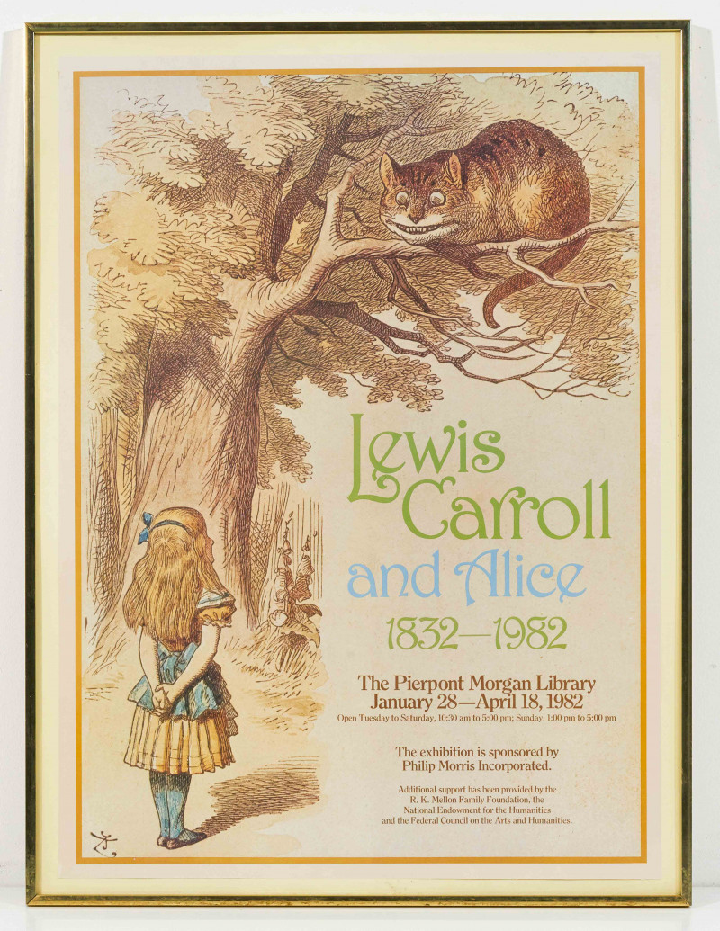 Exhibition Poster: Lewis Carroll and Alice 1832-1982 , The Pierpont Morgan Library, January 28 - April 18, 1982