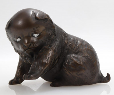 Image for Lot Japanese Bronze Puppy