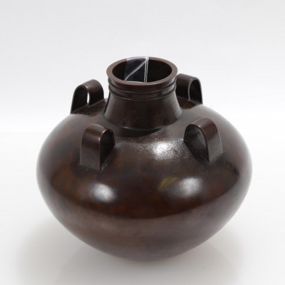 Japanese Modern Bronze Vase 20th C