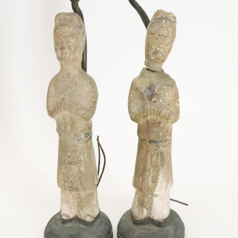 Four Chinese Figures as Lamps