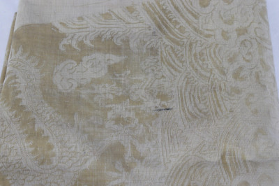Late Qing Dynasty Chinese Silk Cut Velvet