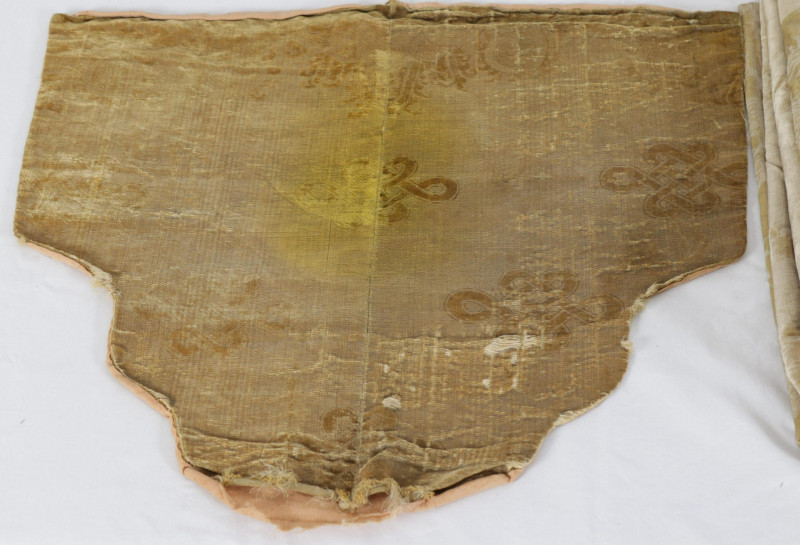 Late Qing Dynasty Chinese Silk Cut Velvet
