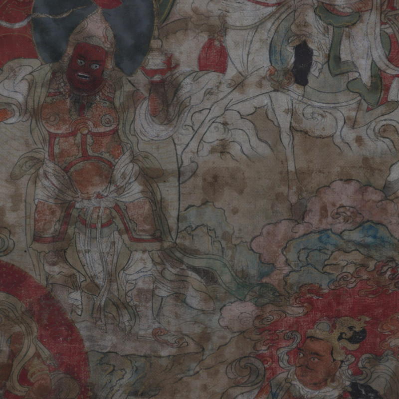 Tibetan Thangka of Heavenly King 18th/19th C