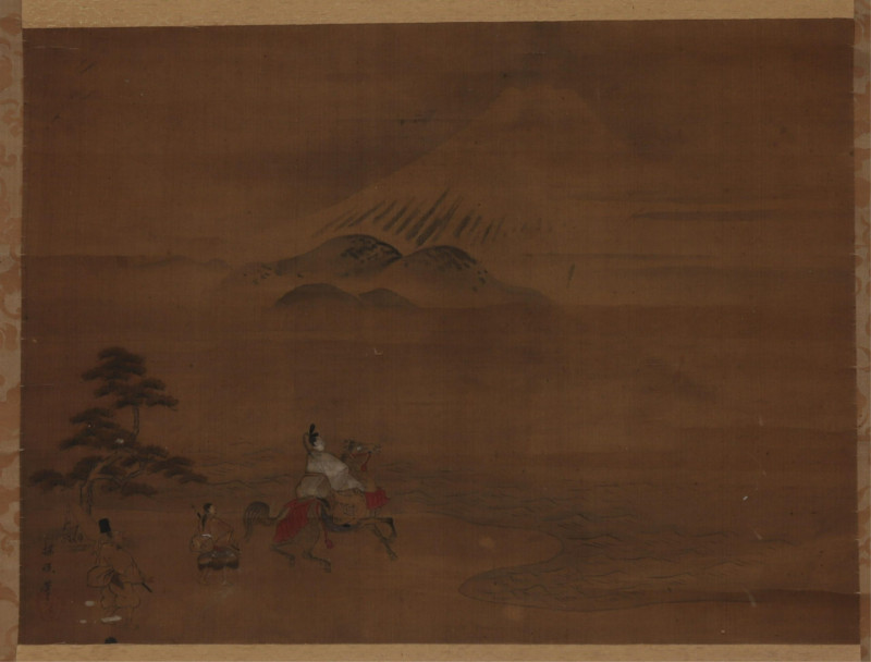 Japanese Scroll Painting likely 19th C