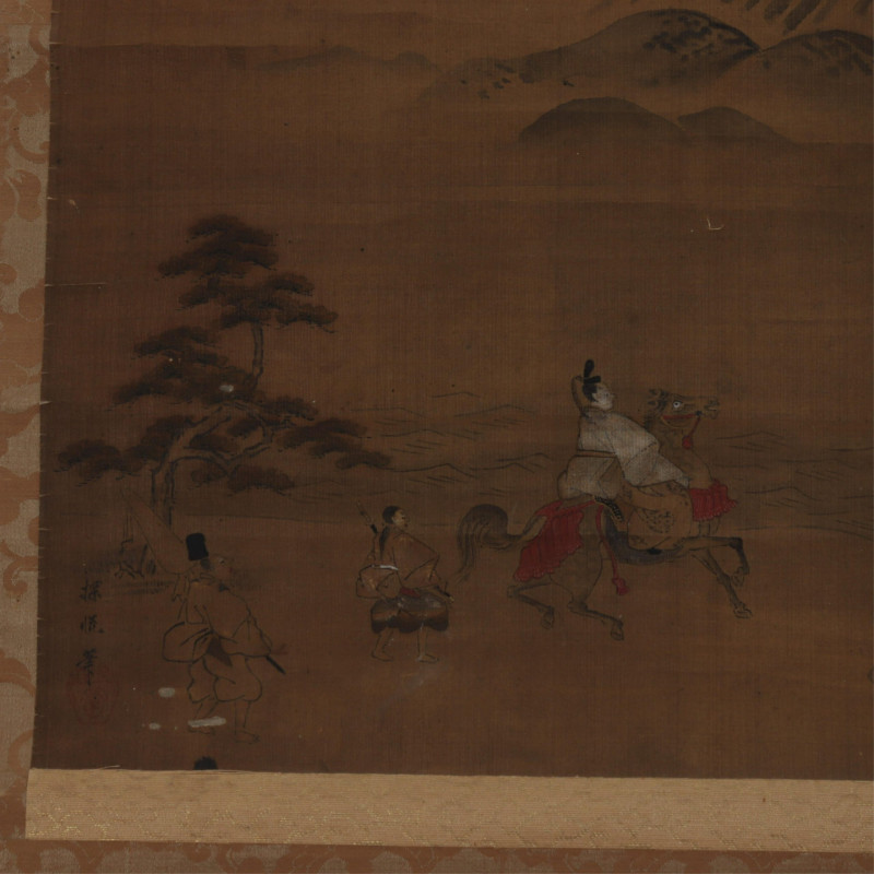 Japanese Scroll Painting likely 19th C